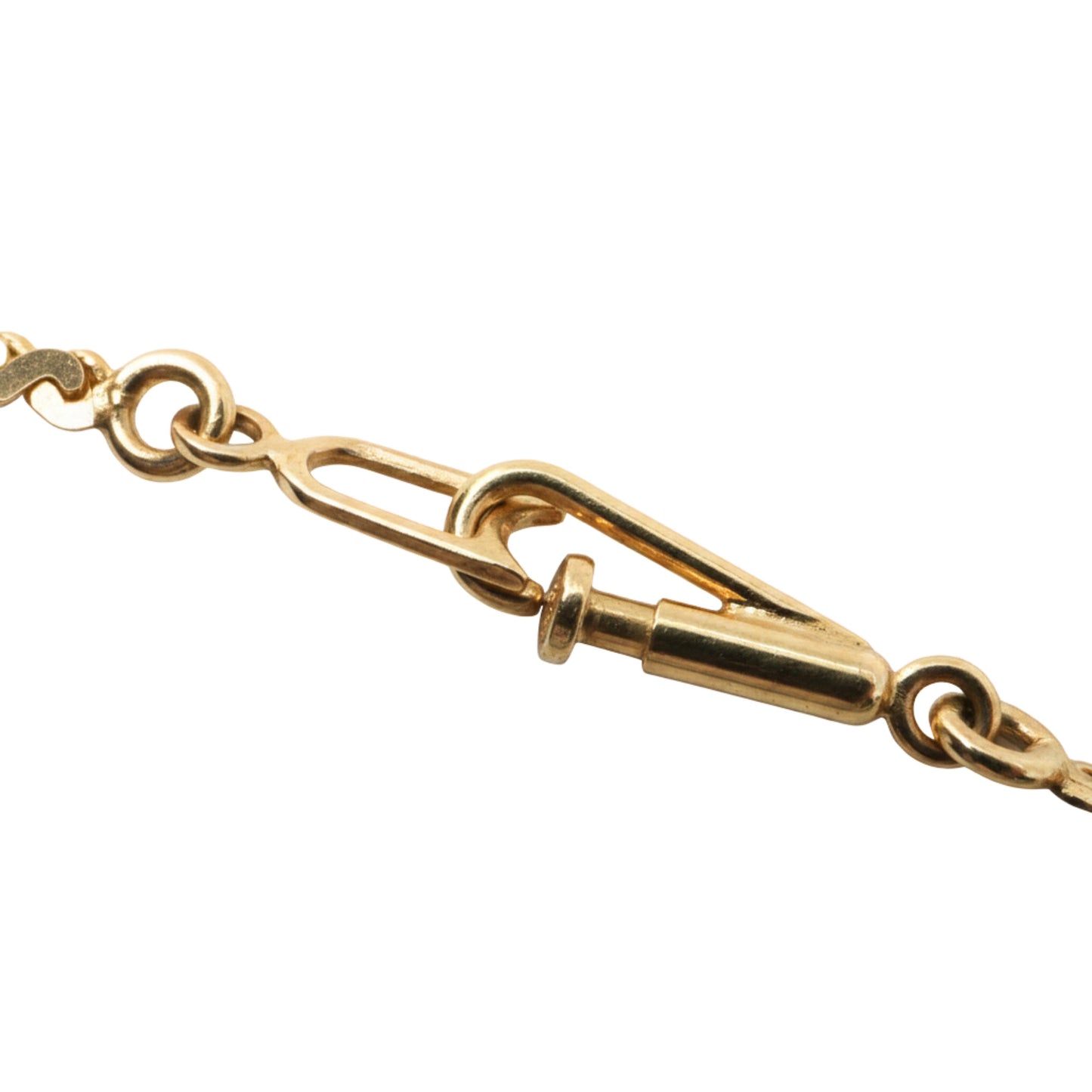 Vintage Diamond 14k Yellow Gold Three Stone Bezel Necklace