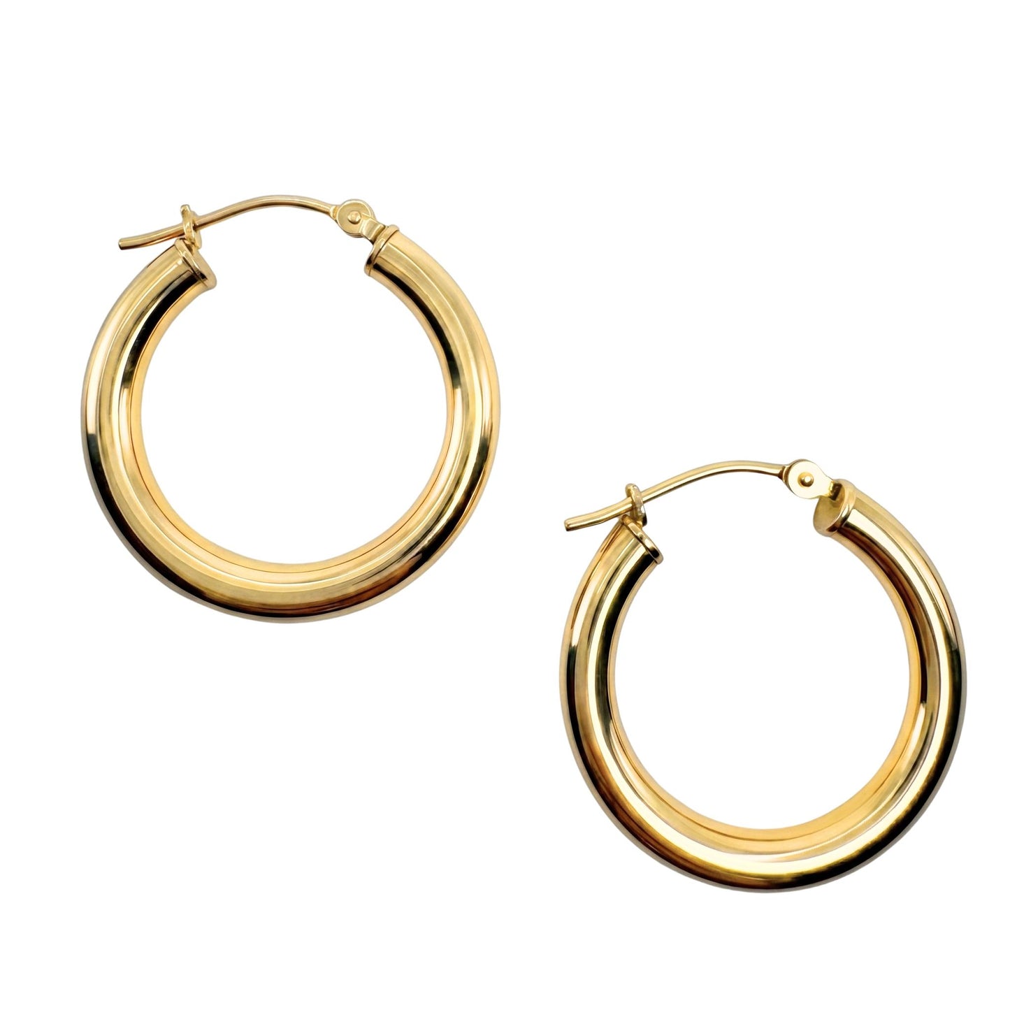 Vintage Onyx 14k Yellow Gold Convertible Hoops