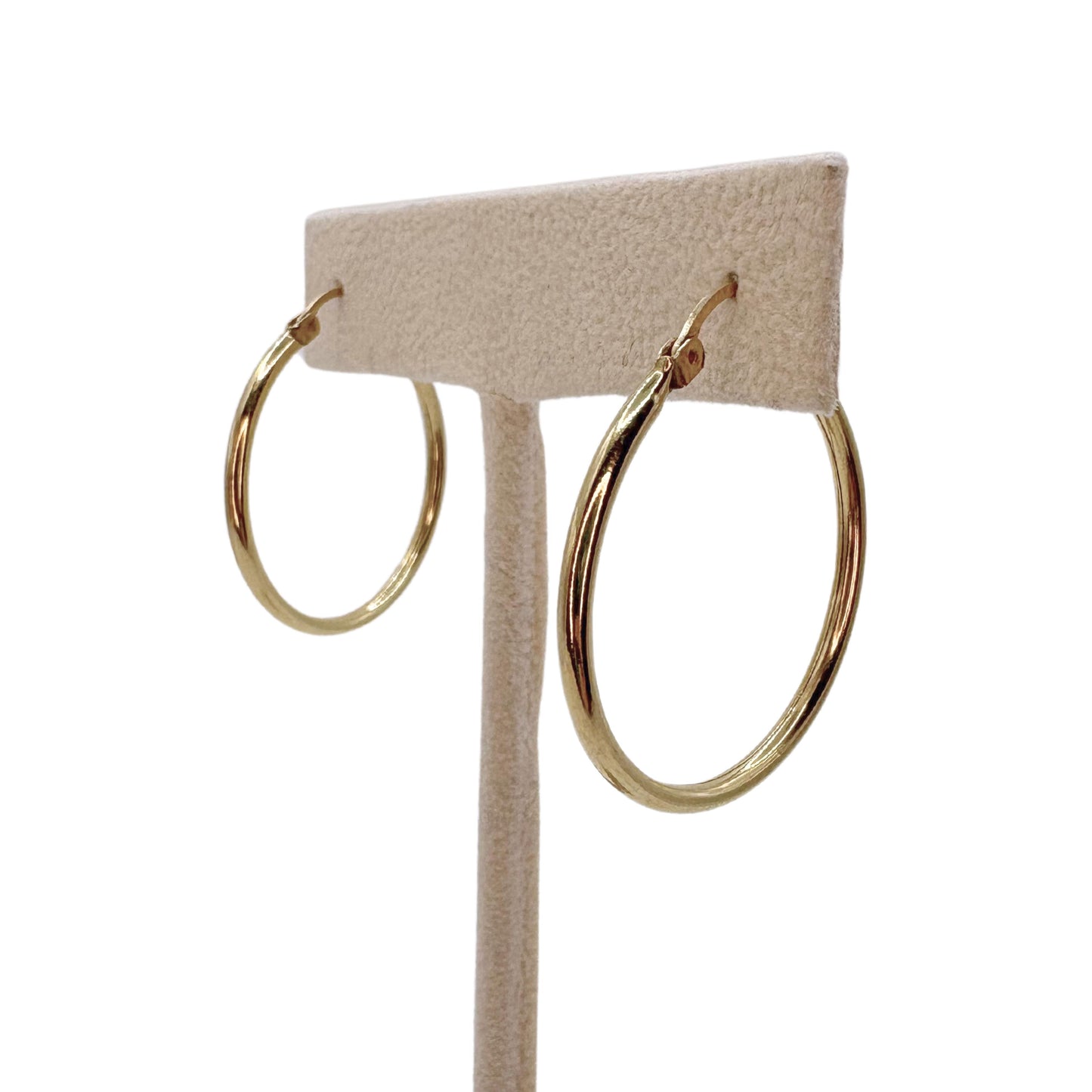 Vintage 14k Yellow Gold Hoop Earrings