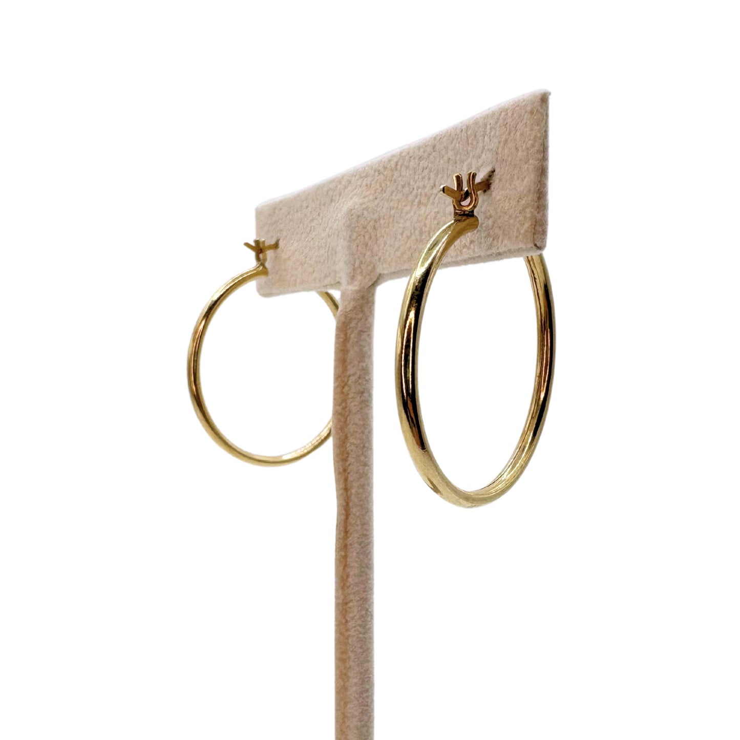 Vintage 14k Yellow Gold Hoop Earrings