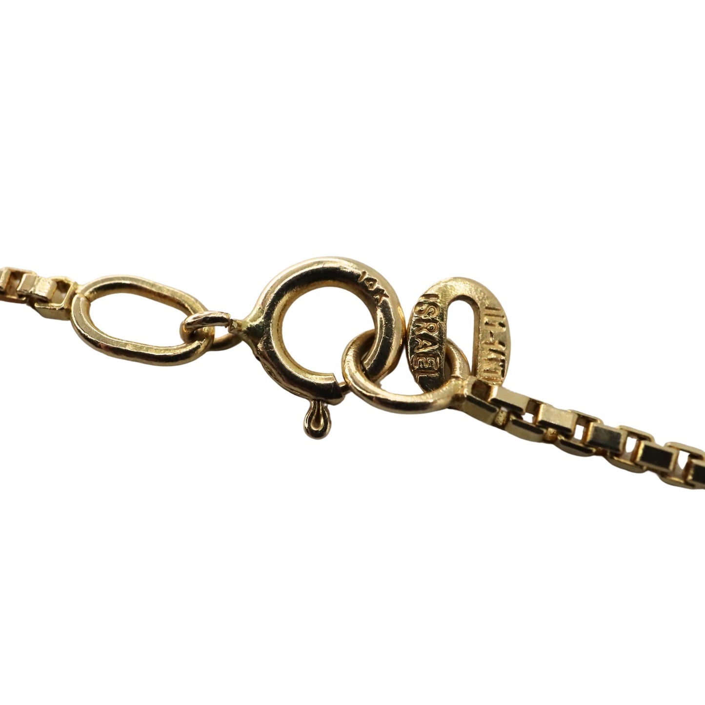 Vintage Diamond 14k Yellow Gold Necklace