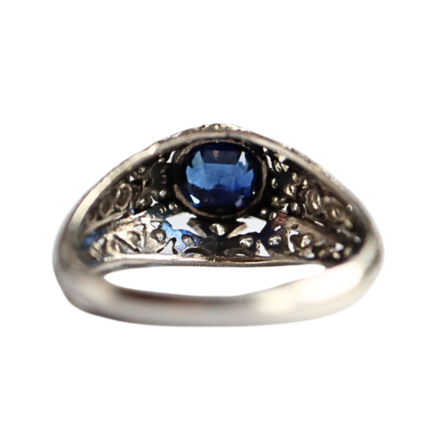 Edwardian Sapphire Platinum Ring