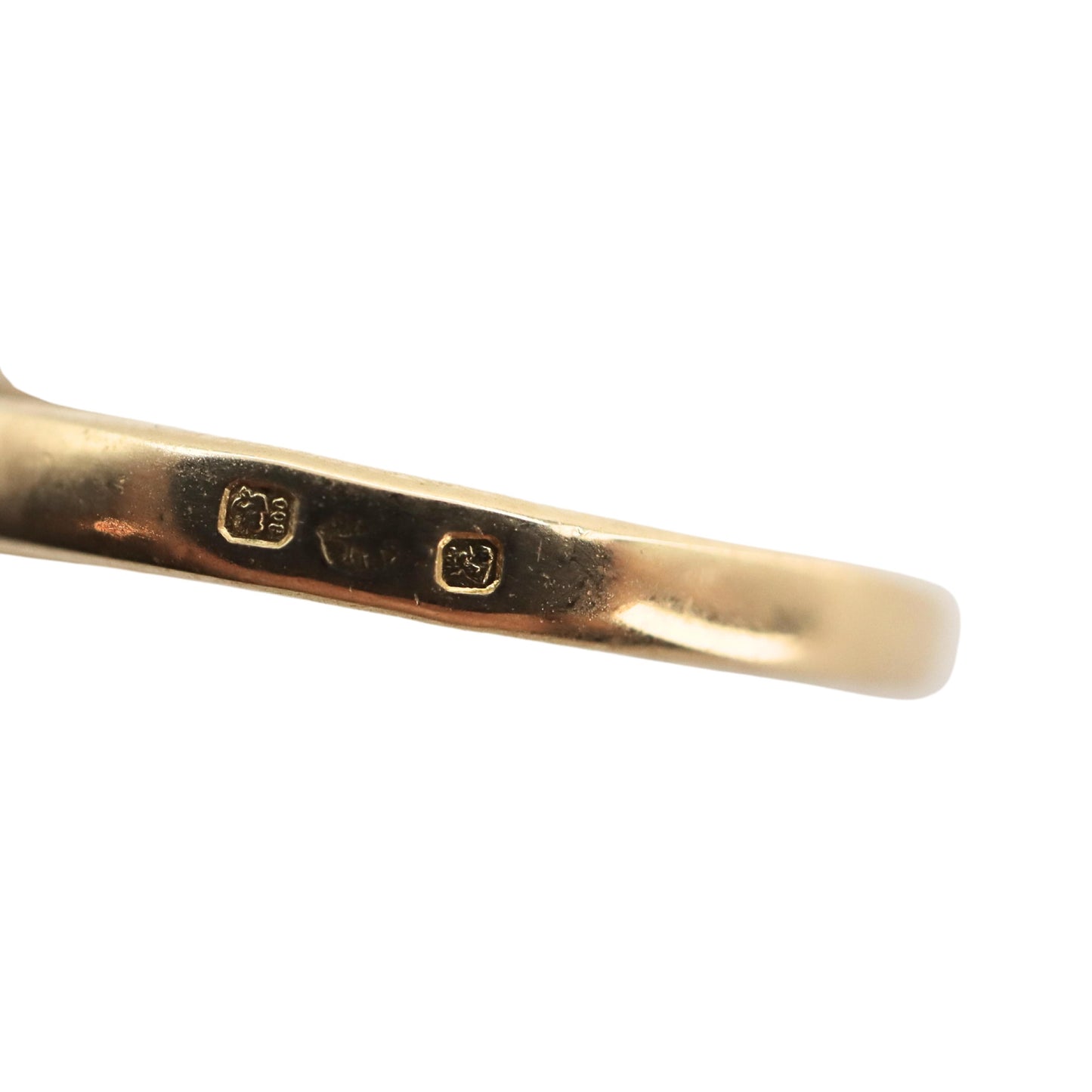 Vintage Portuguese Sapphire Diamond 19k Yellow Gold Ring