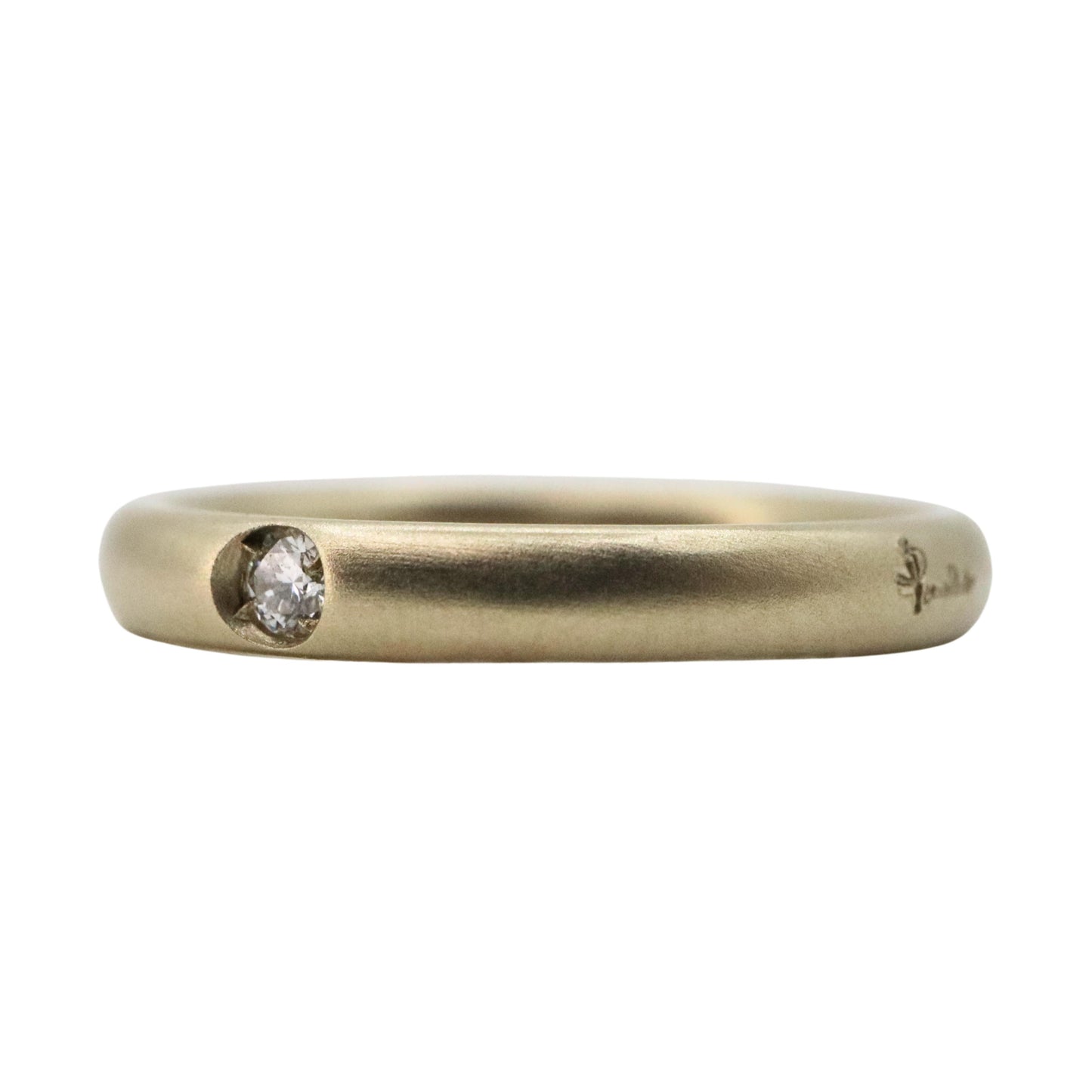 Vintage Italian Pomellato Lucciole Diamond 18k Yellow Gold Band Ring