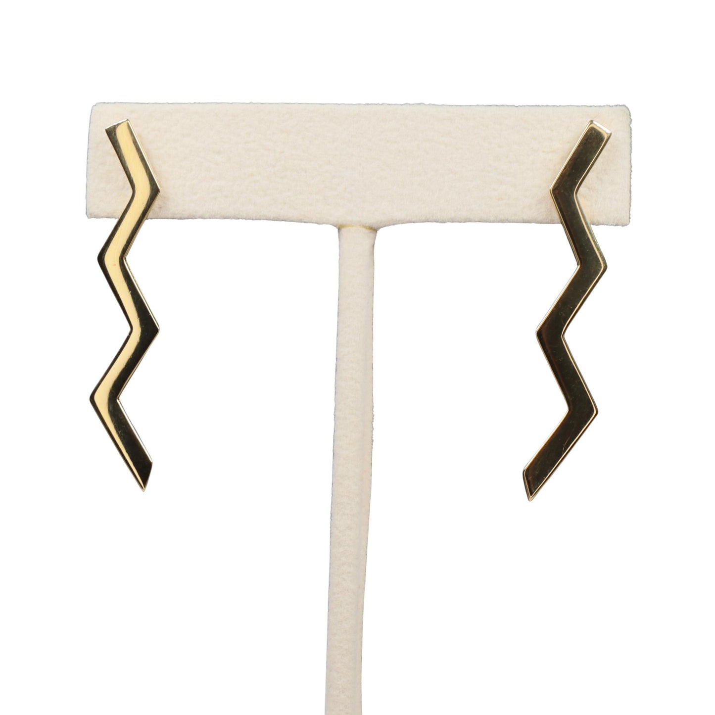 Vintage Tiffany & Co. Paloma Picasso 18k Yellow Gold Zig Zag Earrings