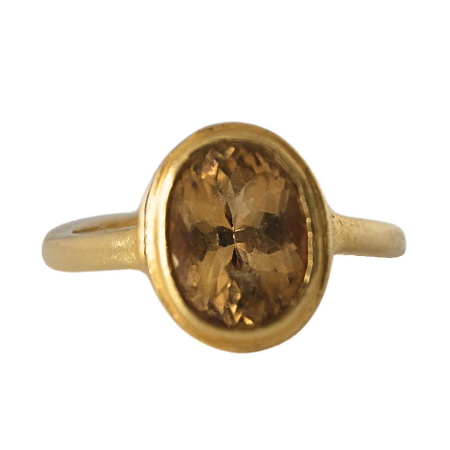 Topaz 20k Yellow Gold Solitaire Ring