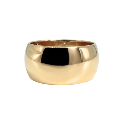 Art Deco Diamond 14k Gold Platinum Cigar Band Ring