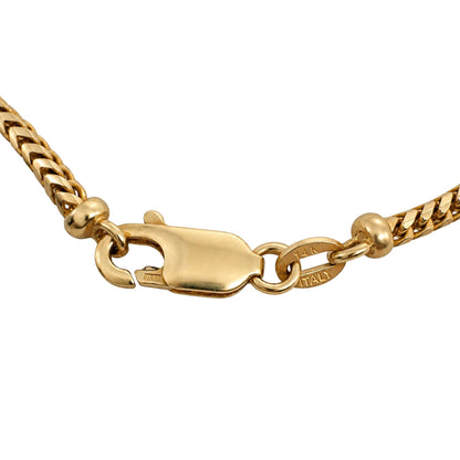 Vintage Italian 14k Yellow Gold Franco Chain