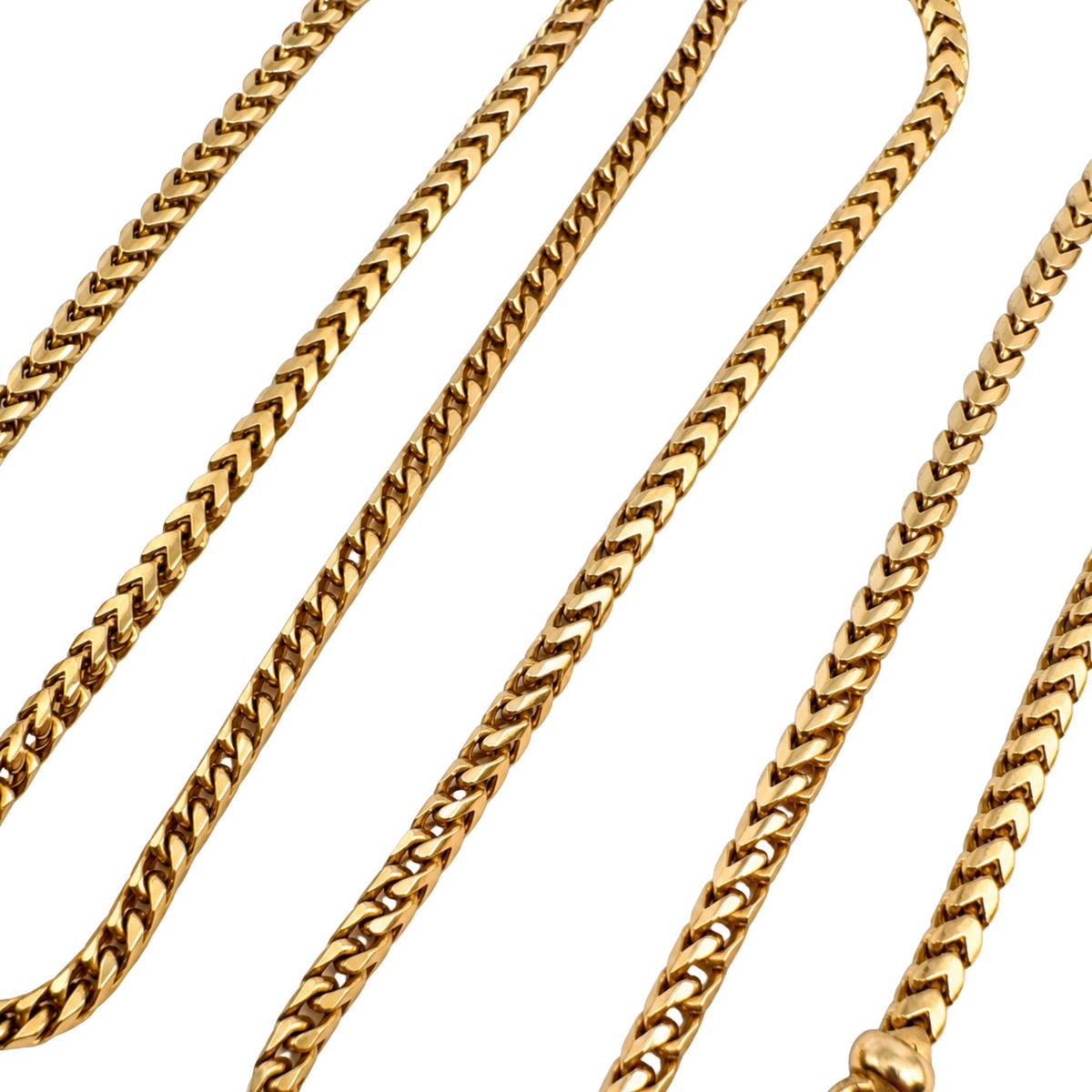 Vintage Italian 14k Yellow Gold Franco Chain