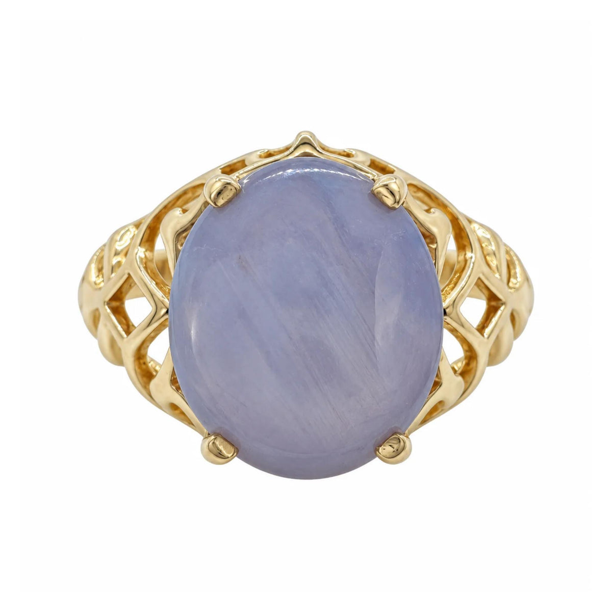 Vintage Star Sapphire 14k Yellow Gold Ring