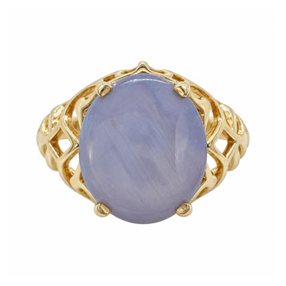 Vintage Star Sapphire 14k Yellow Gold Ring