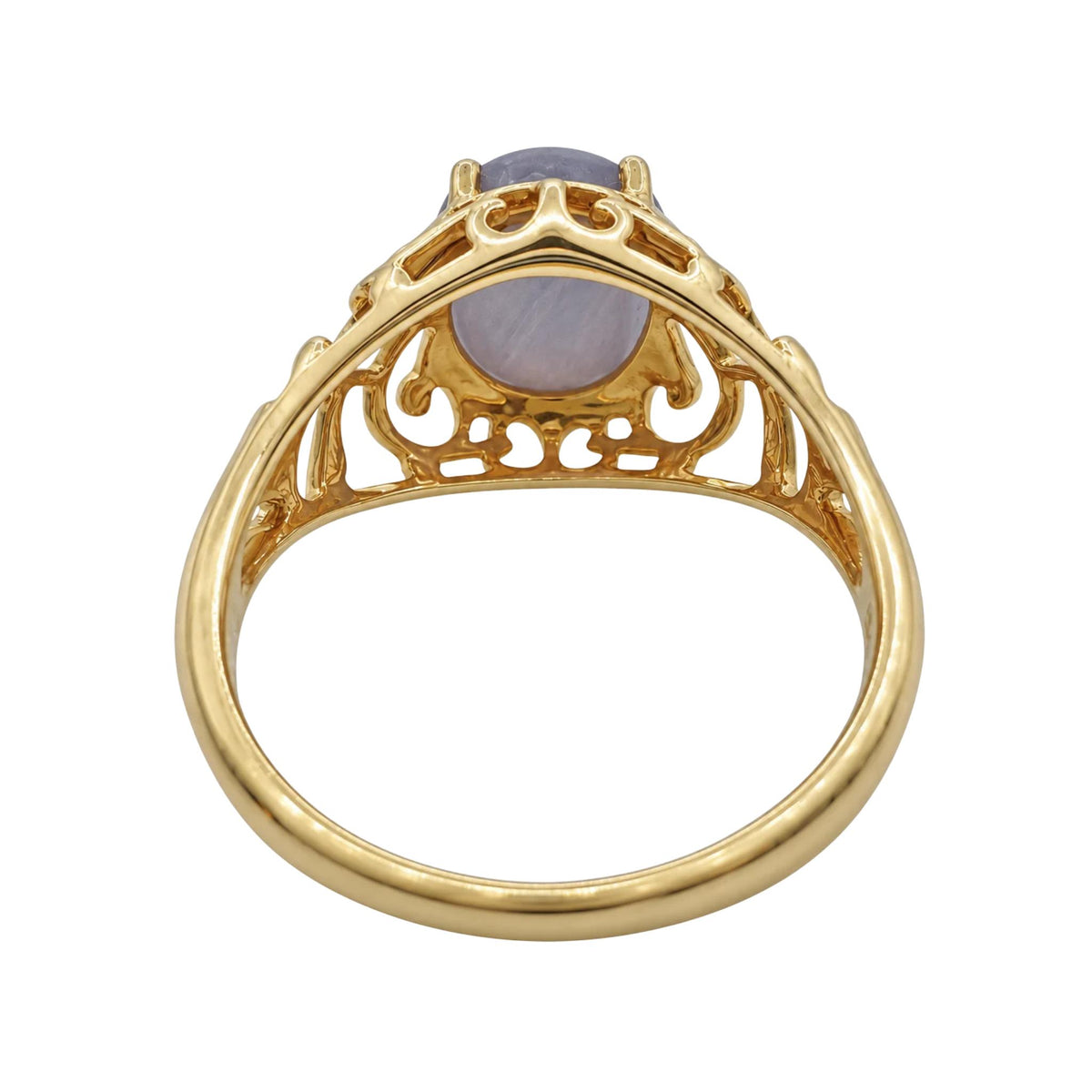 Vintage Star Sapphire 14k Yellow Gold Ring