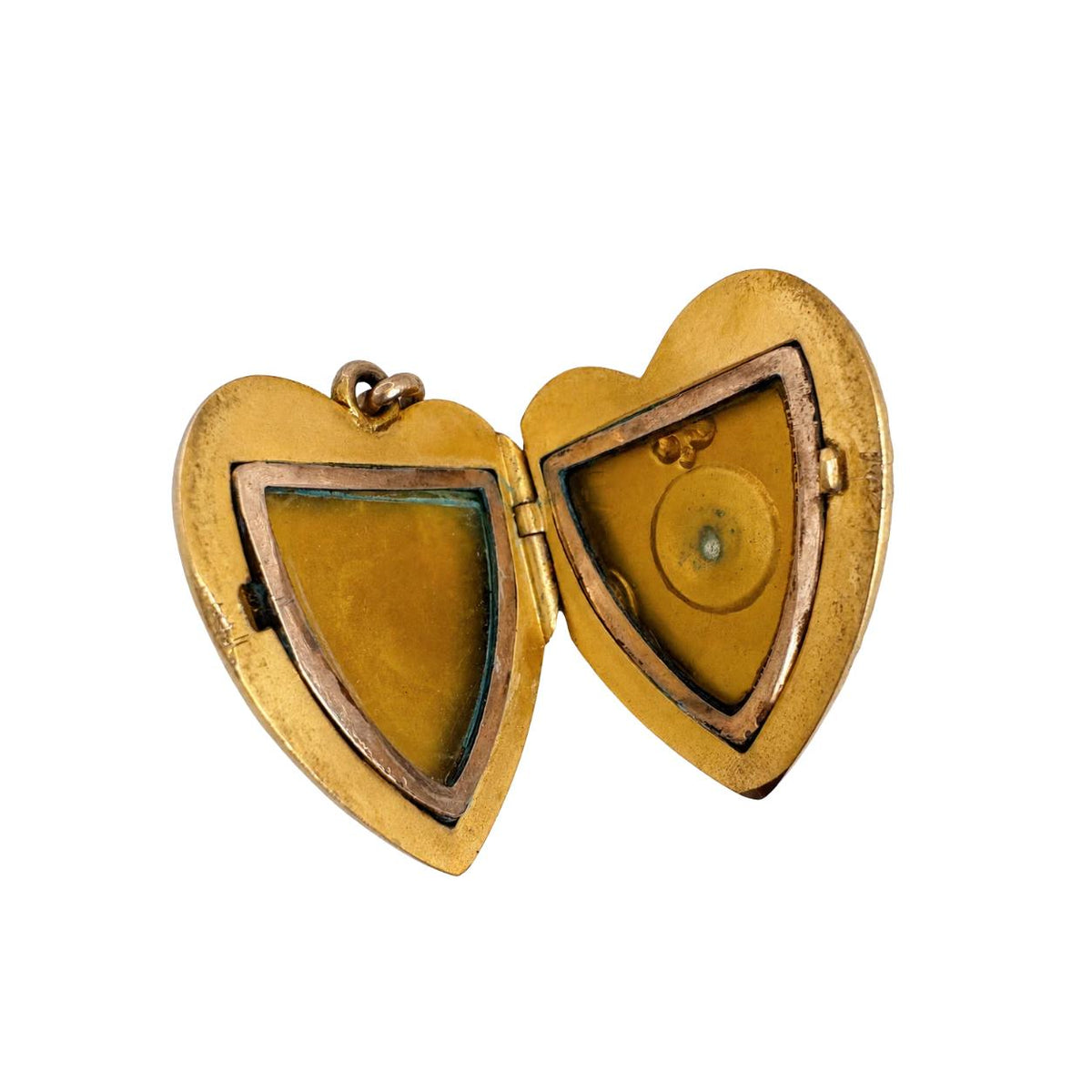 Victorian Diamond 10k Yellow Gold Heart Locket