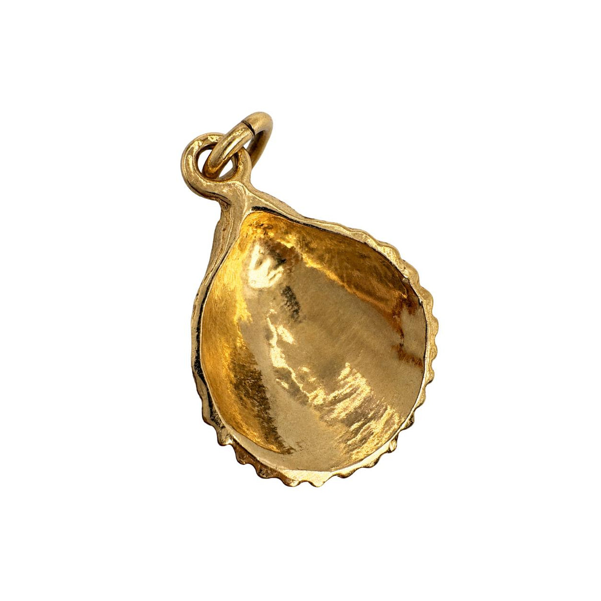 Vintage 14k Yellow Gold Shell Charm