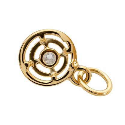 Victorian Diamond 14k Yellow Gold Charm