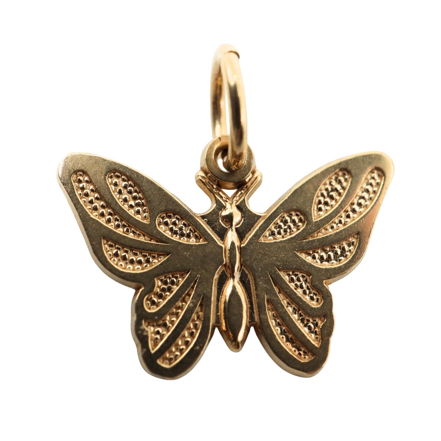 Vintage 14k Yellow Gold Butterfly Charm