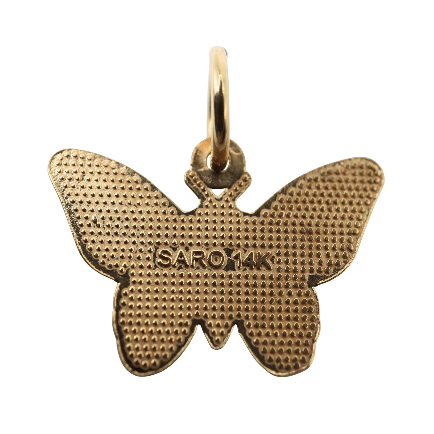 Vintage 14k Yellow Gold Butterfly Charm