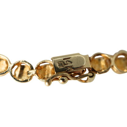 Vintage Sapphire 14k Yellow Gold Bracelet