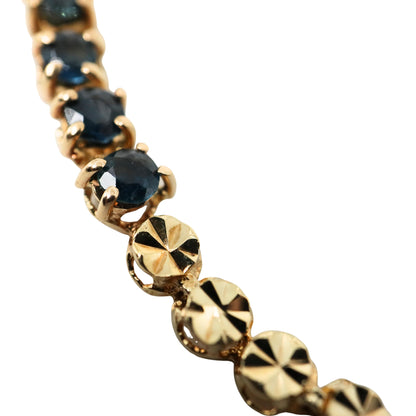 Vintage Sapphire 14k Yellow Gold Bracelet