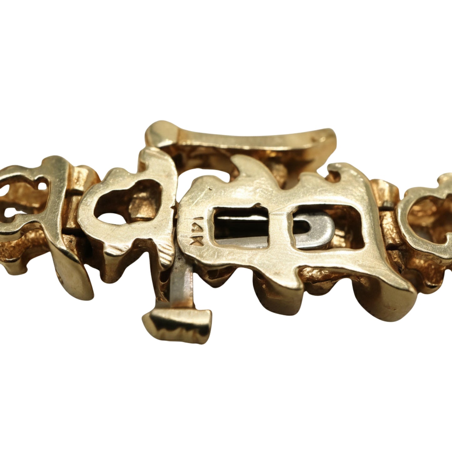 Vintage 5.25 Total Carat Diamond 14k S-Link Tennis Bracelet