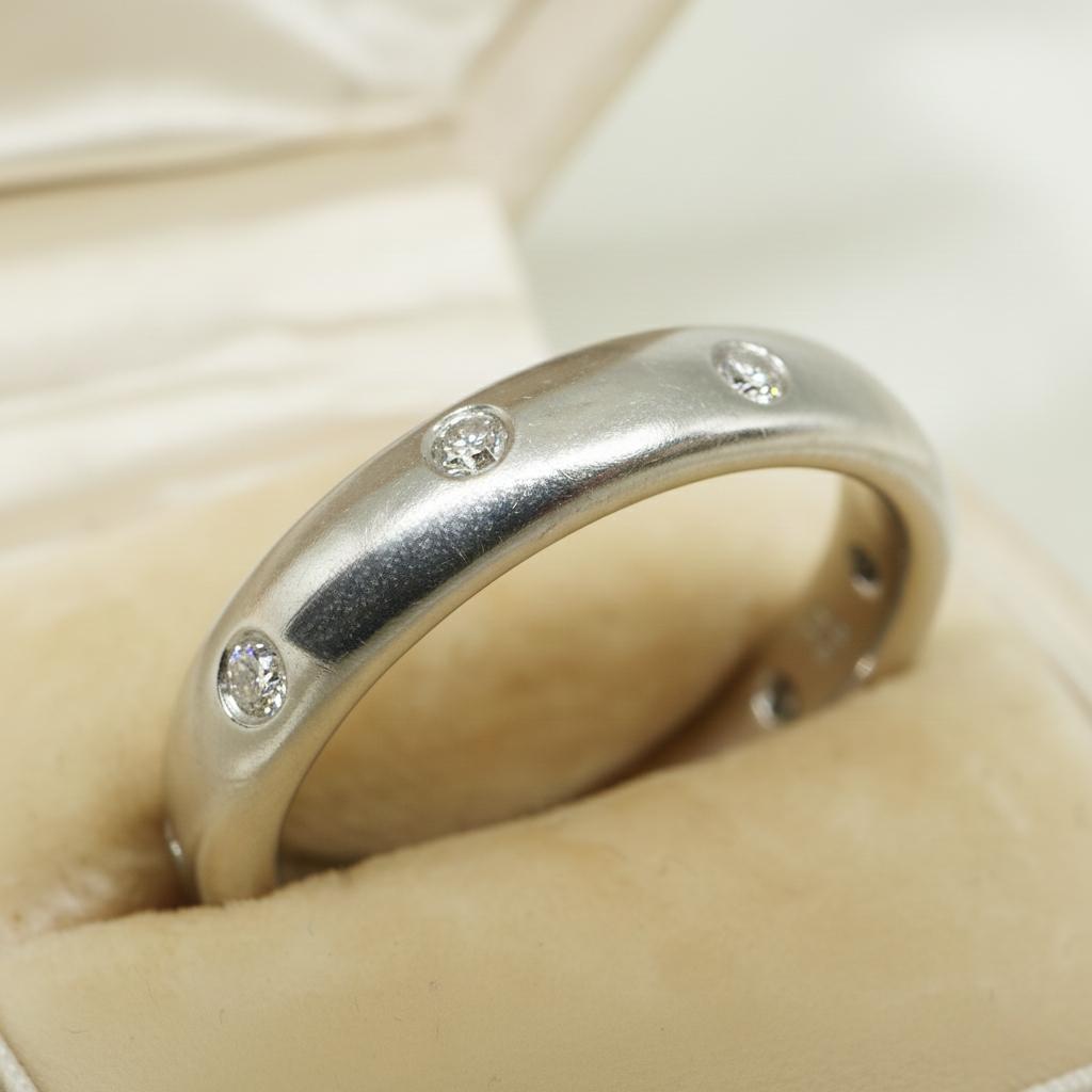 Vintage Tiffany & Co. Diamond Platinum Etoile Band Ring