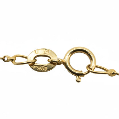 Vintage Italian 18k Yellow Gold Key Pendant Necklace