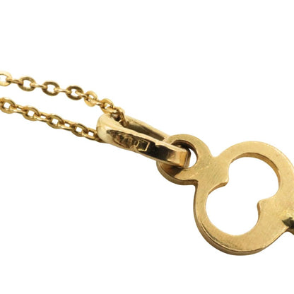 Vintage Italian 18k Yellow Gold Key Pendant Necklace