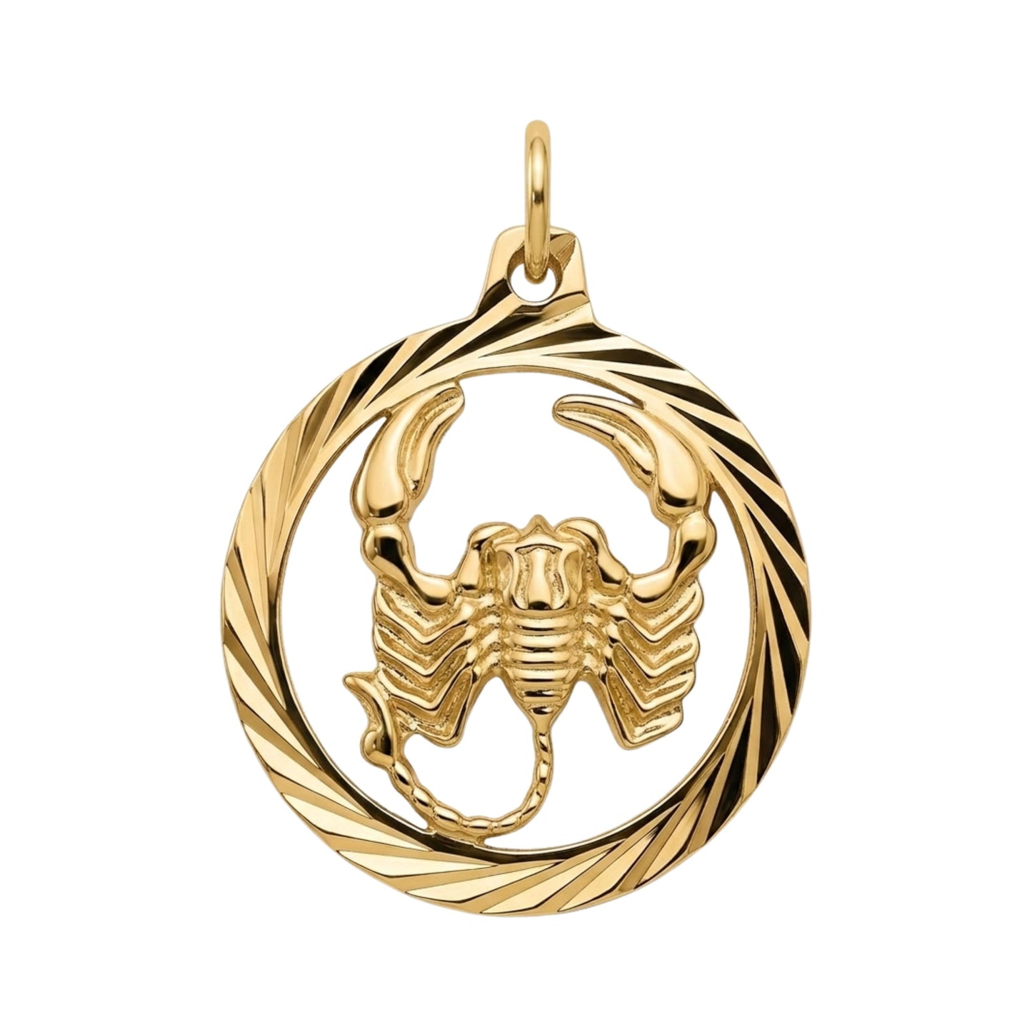 Mid Century 14k Yellow Gold Scorpio Pendant