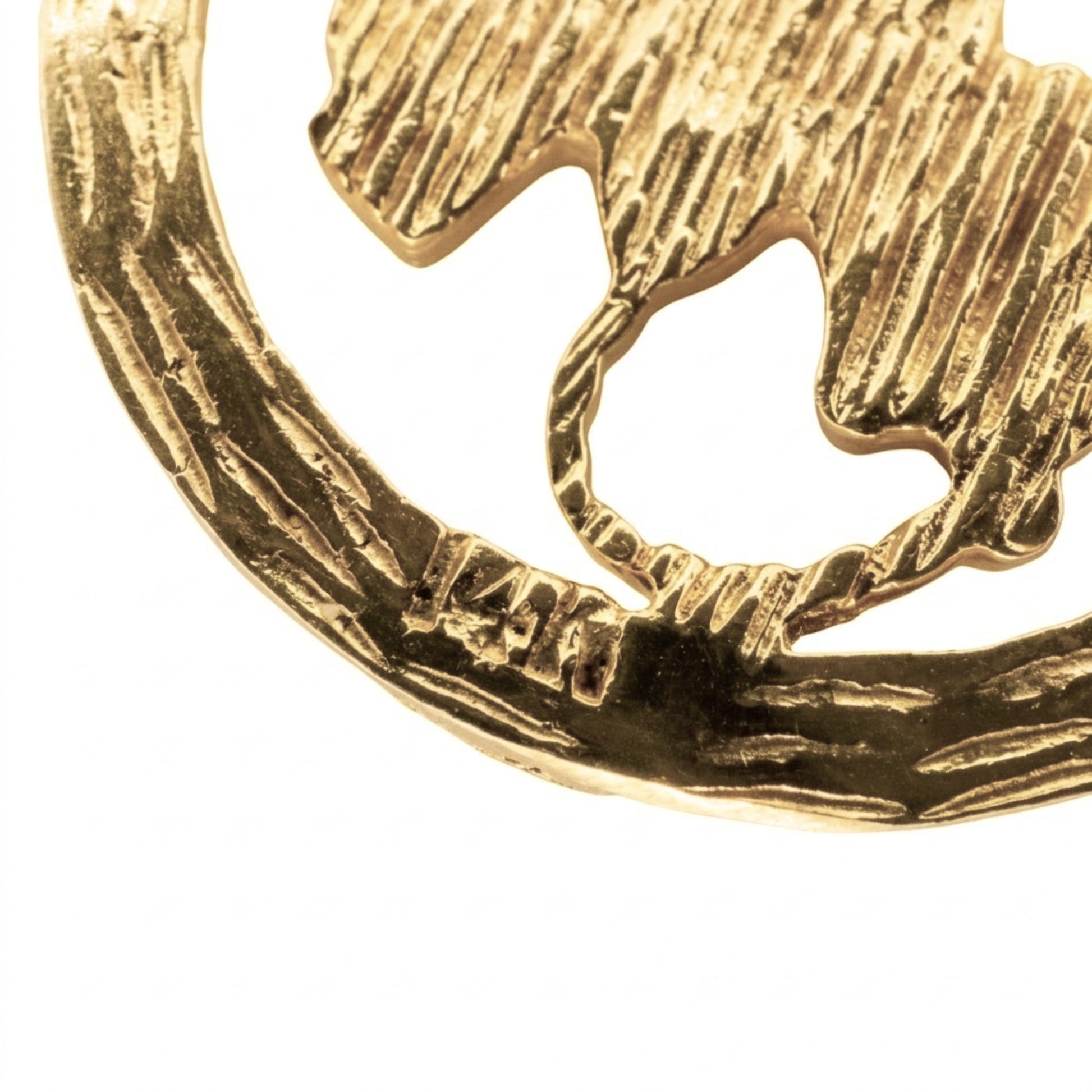 Mid Century 14k Yellow Gold Scorpio Pendant
