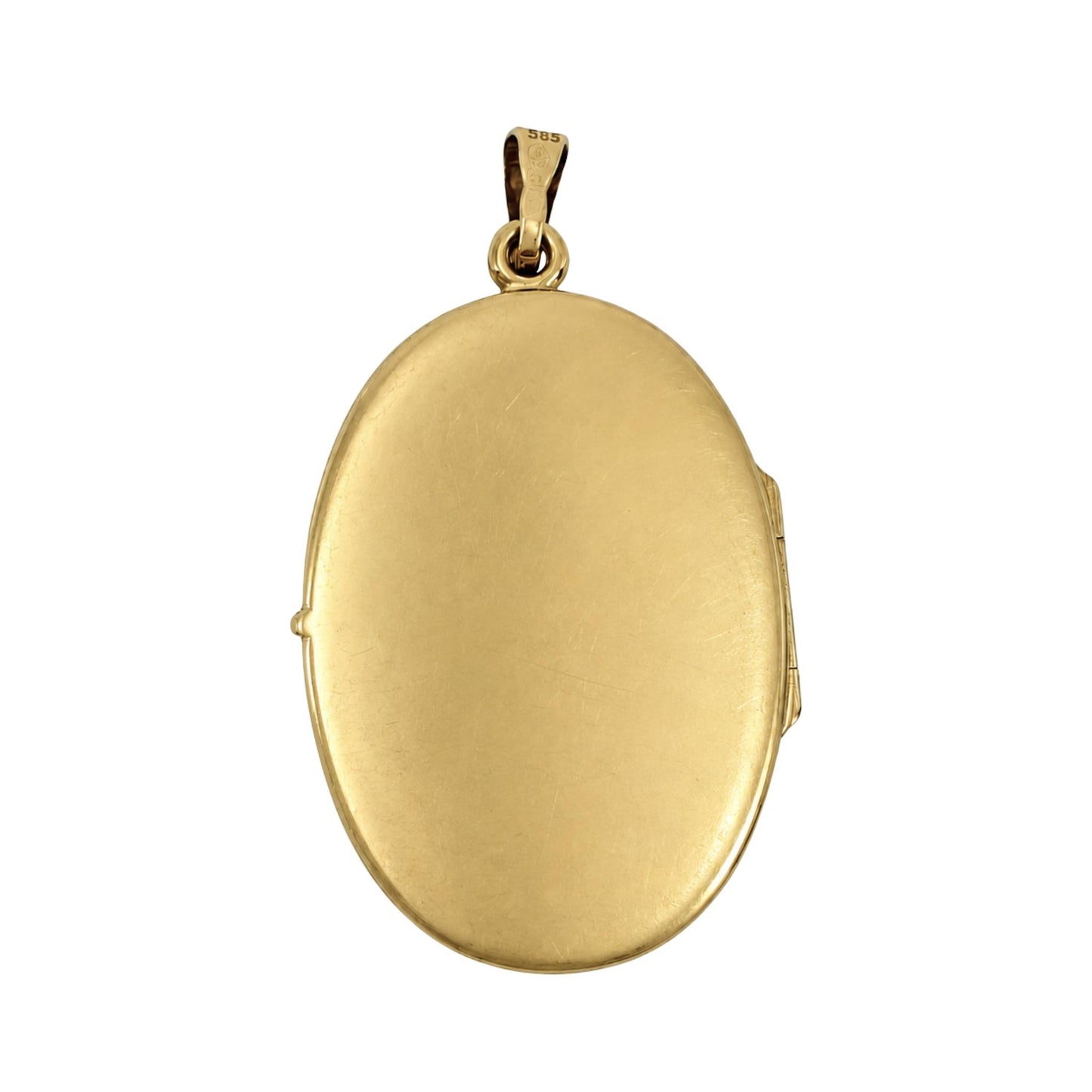Vintage Polish Sapphire Diamond 14k Gold Locket