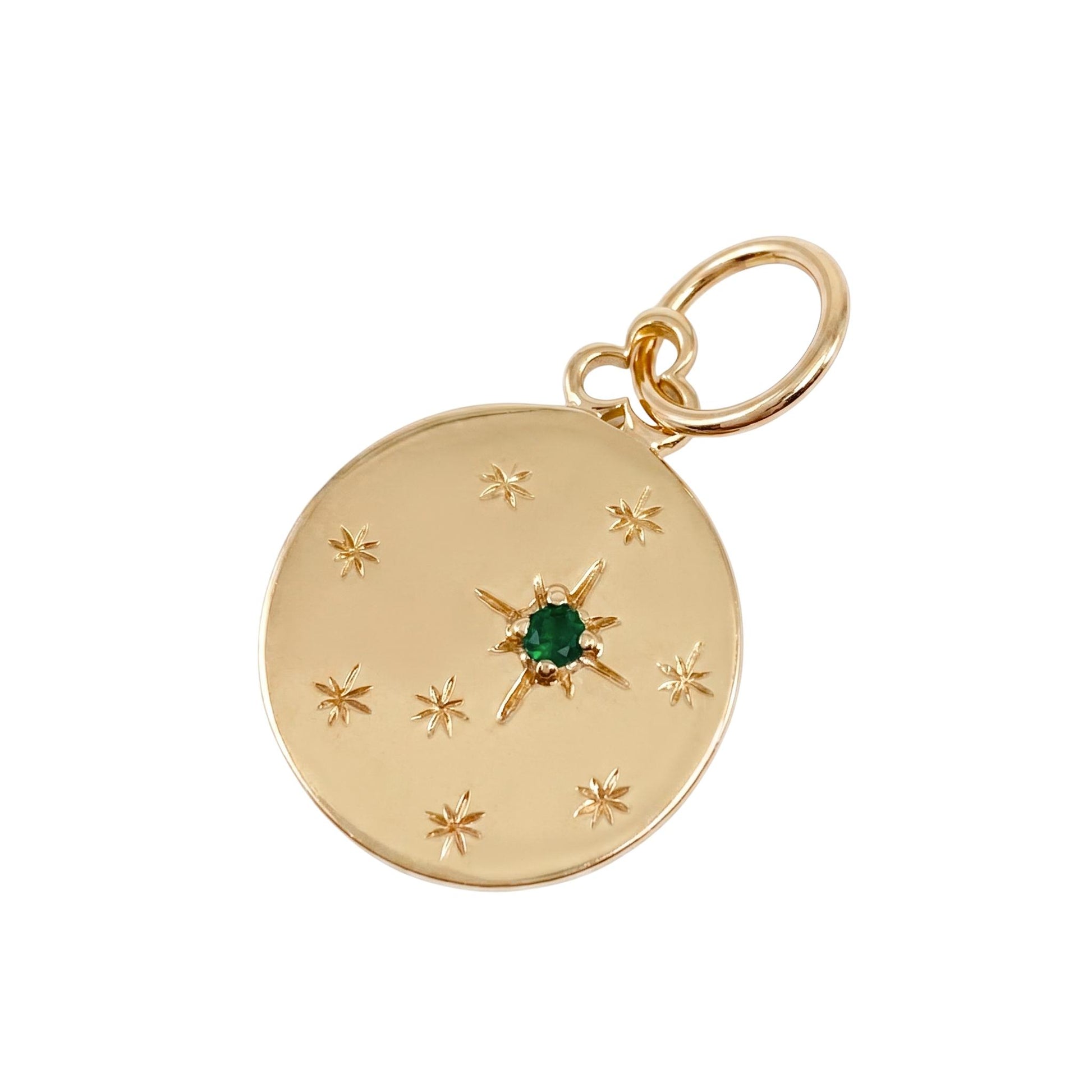 Devon Woodhill Emerald Yellow Gold Charm