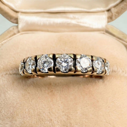 Vintage Diamond 14k Yellow Gold Band Ring