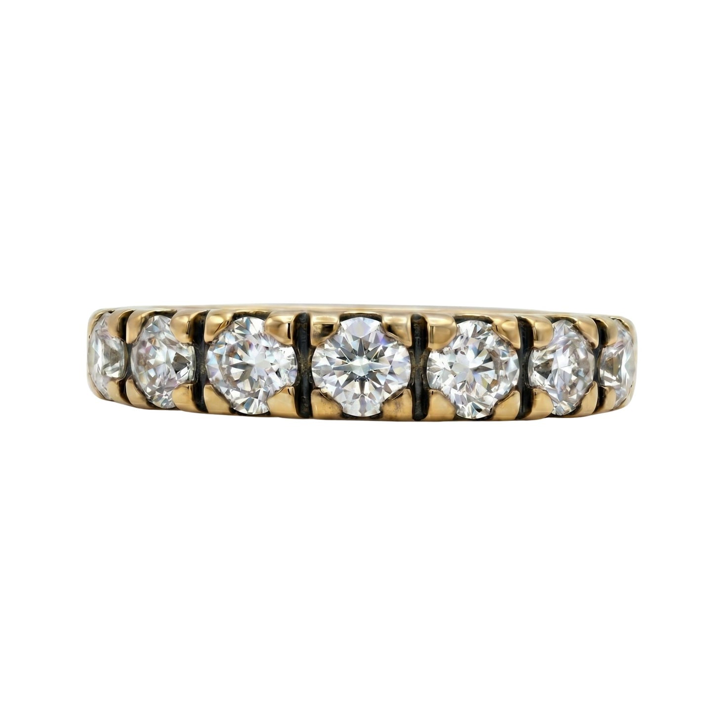 Vintage Diamond 14k Yellow Gold Band Ring