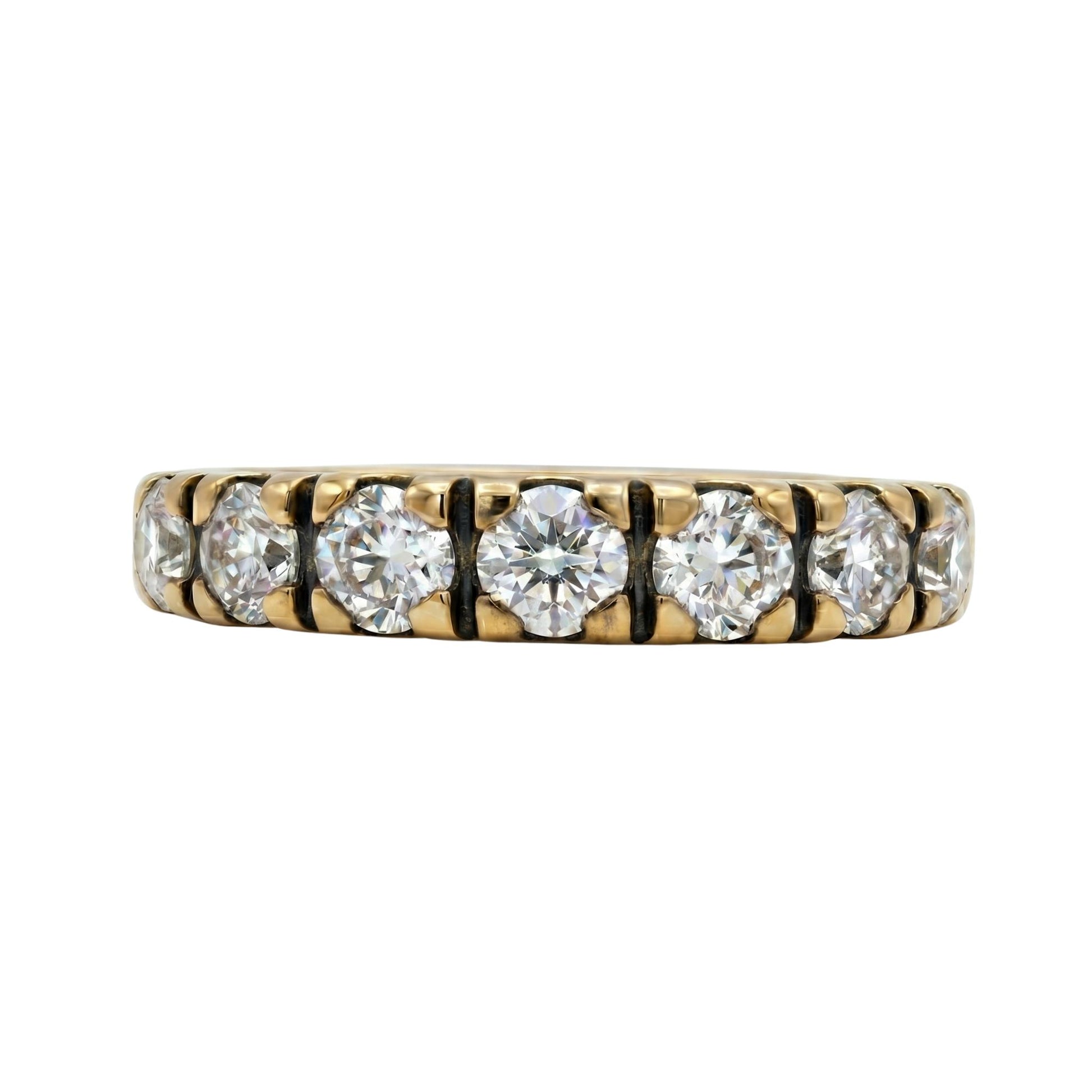 Vintage Diamond 14k Yellow Gold Band Ring