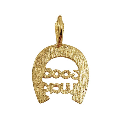 Vintage 14k Yellow Gold Good Luck Horseshoe Charm