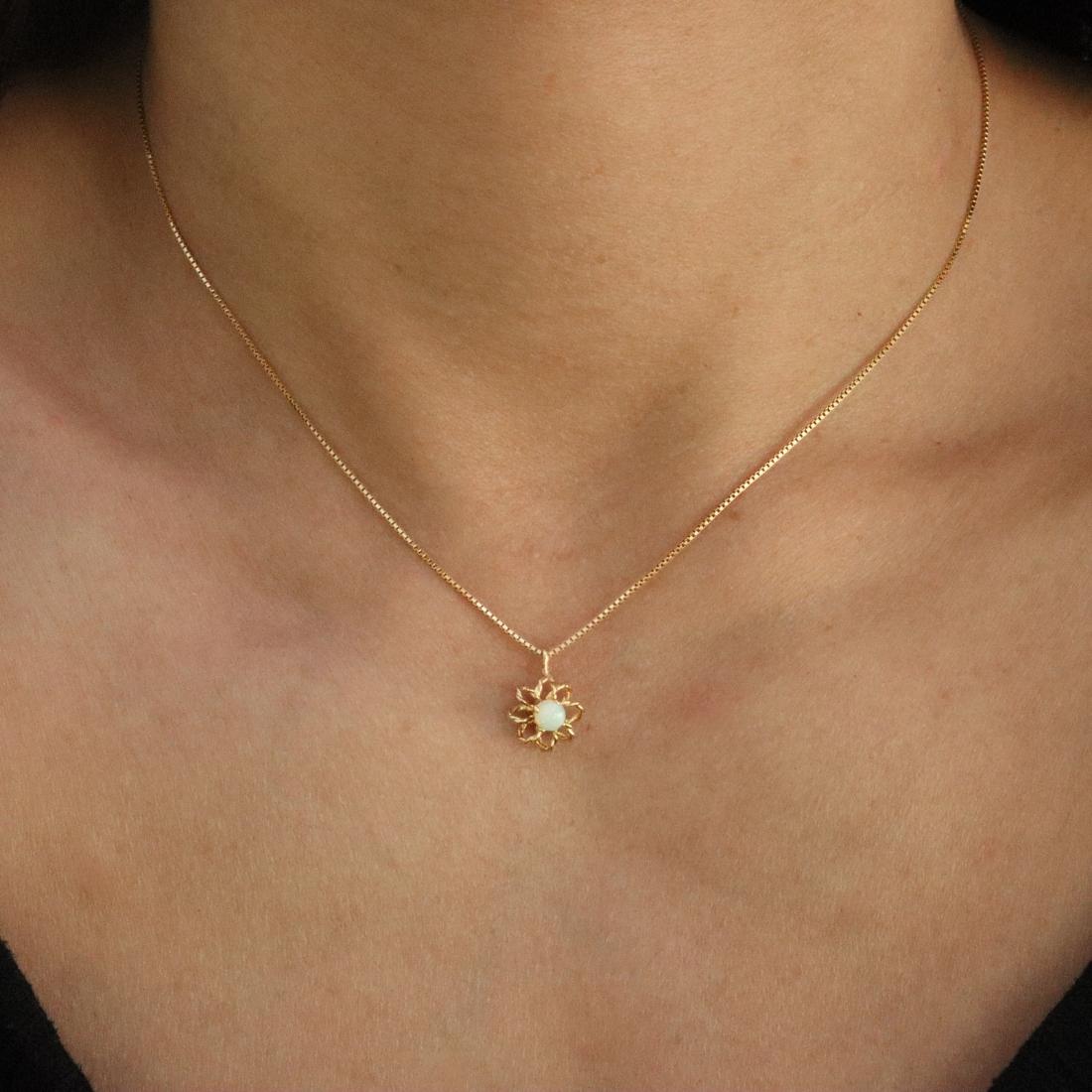 Vintage Opal 14k Yellow Gold Charm