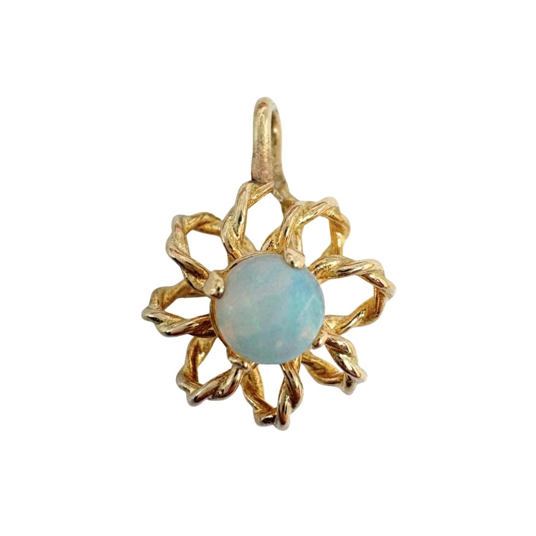 Vintage Opal 14k Yellow Gold Charm