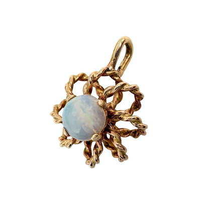 Vintage Opal 14k Yellow Gold Charm