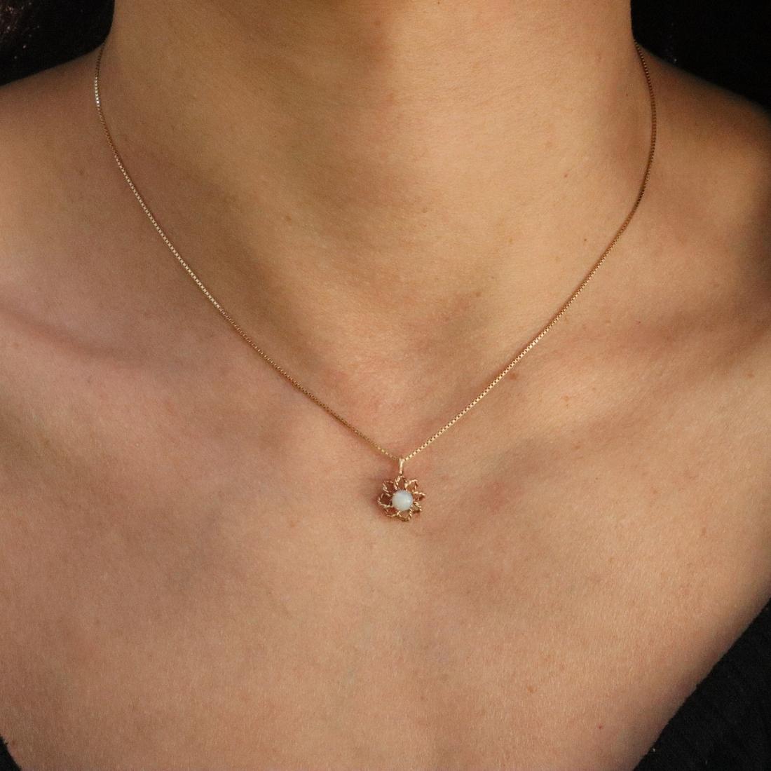 Vintage Opal 14k Yellow Gold Charm