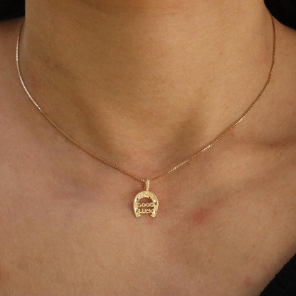 Vintage 14k Yellow Gold Good Luck Horseshoe Charm