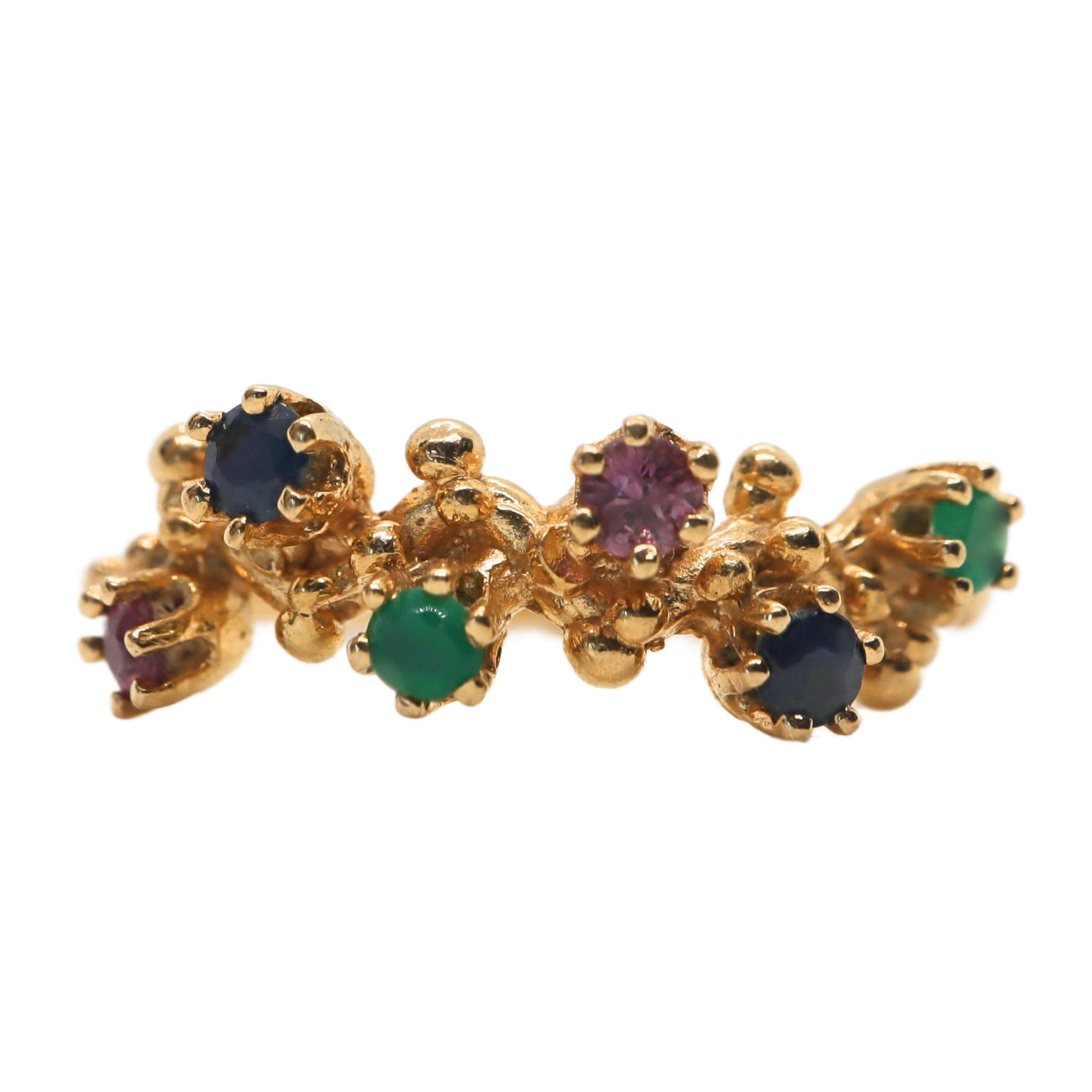 Vintage Gemstone 14k Yellow Gold Ring