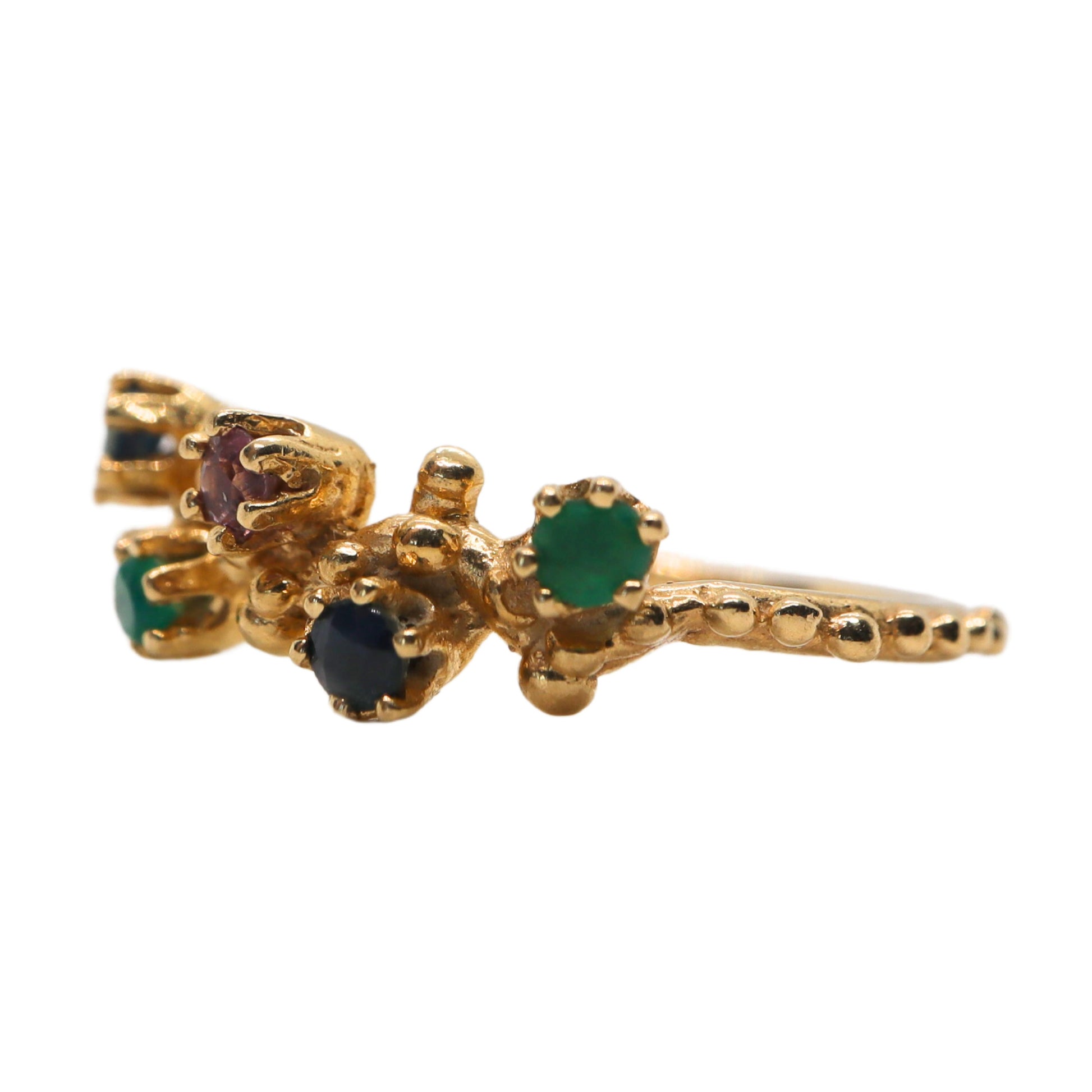 Vintage Gemstone 14k Yellow Gold Ring