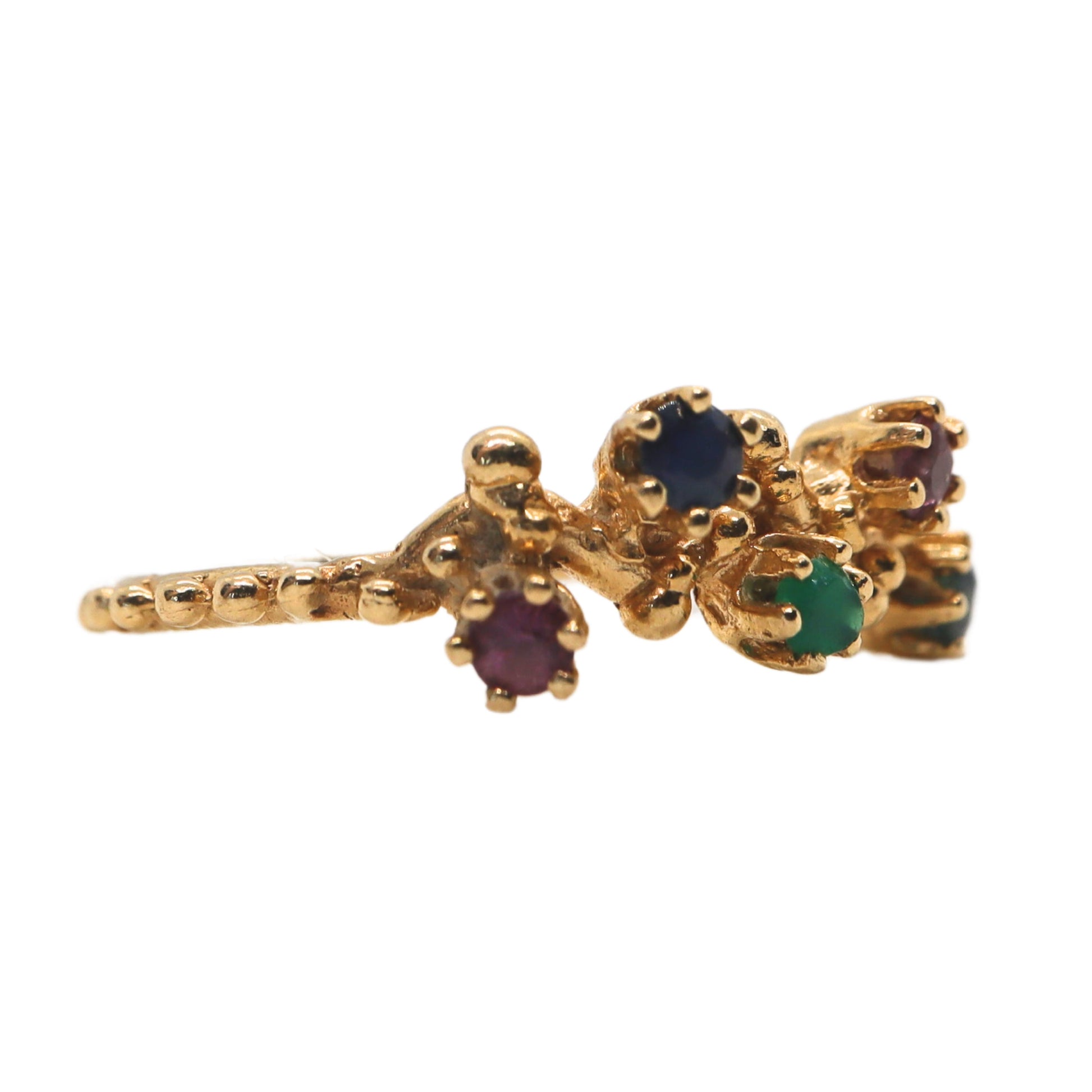 Vintage Gemstone 14k Yellow Gold Ring