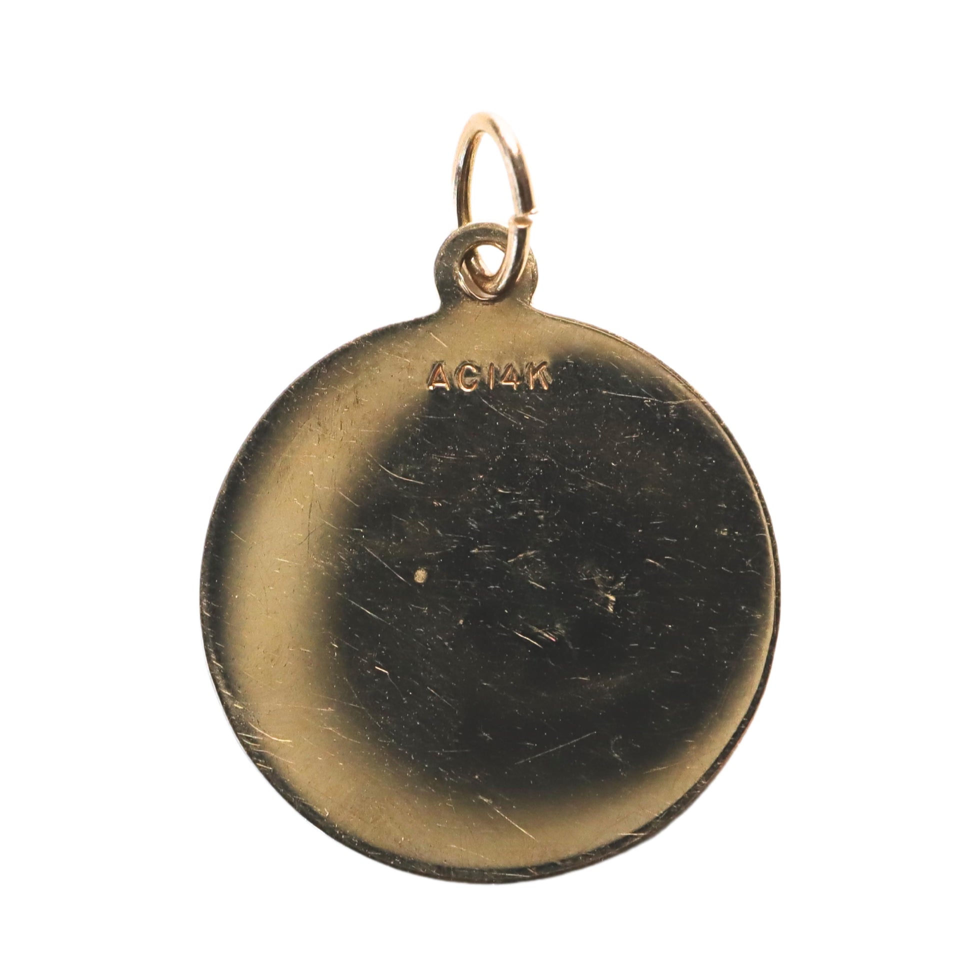 Vintage 14k Yellow Gold Cancer Pendant