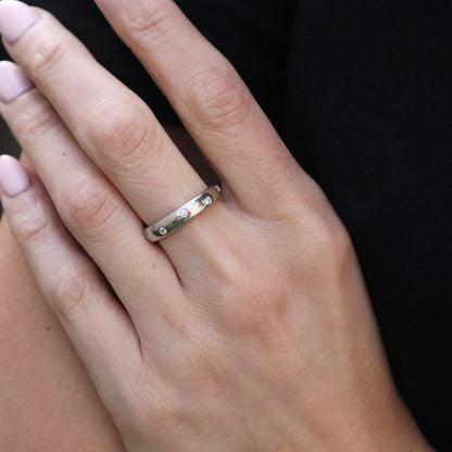 Vintage Tiffany & Co. Diamond Platinum Etoile Band Ring