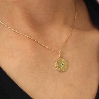 Devon Woodhill Emerald 18k Yellow Gold Pendant