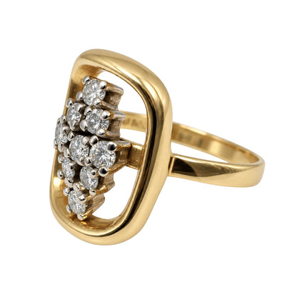 Vintage Diamond 14k Gold Openwork Ring