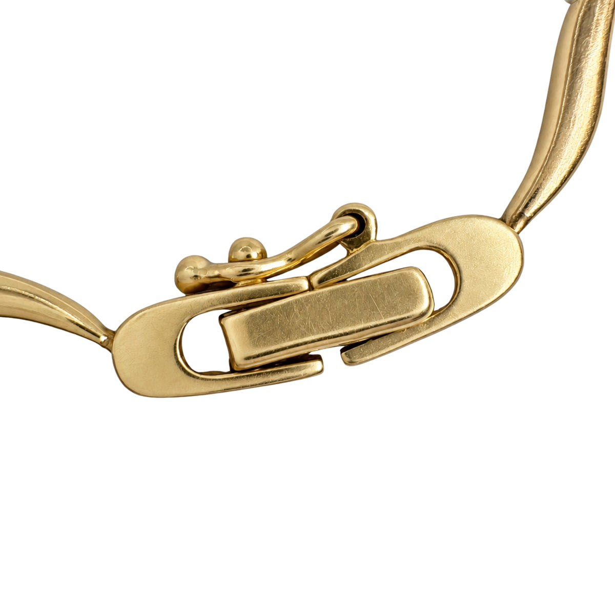 Vintage Diamond 14k Two Tone Wavy Bracelet