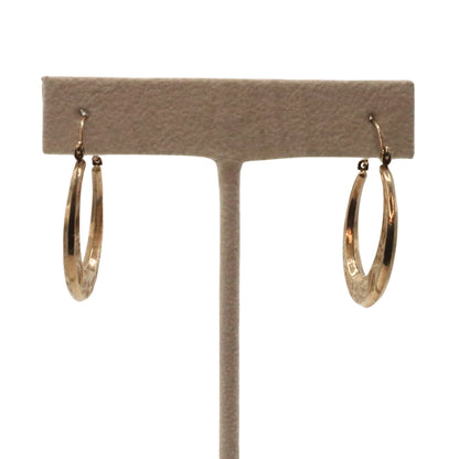 Victorian 10k Rose Gold Hoop Earrings