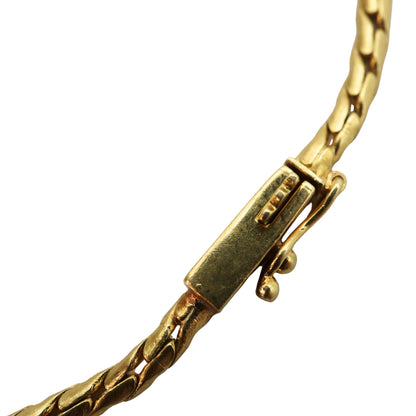 Vintage Topaz Diamond 18k Yellow Gold Bracelet